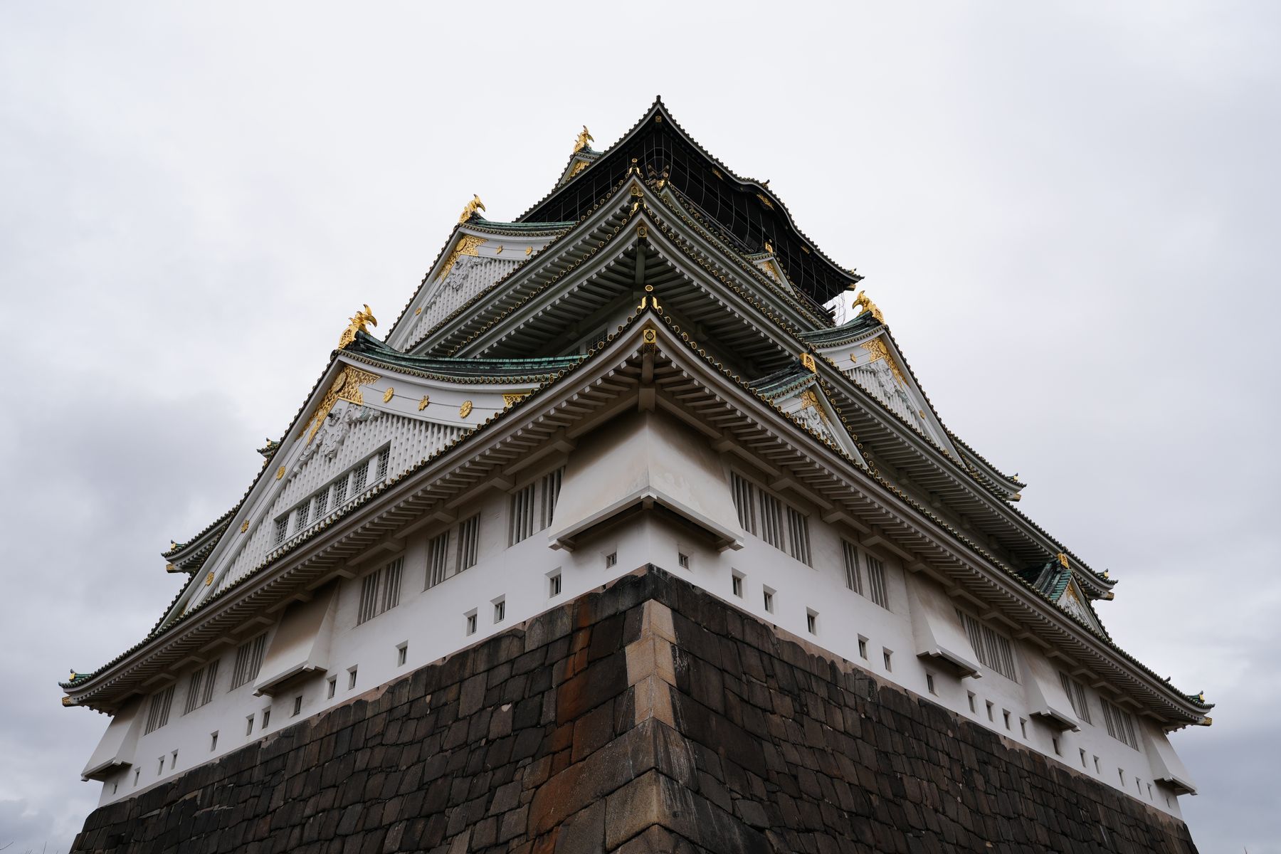 大阪城とその周辺の風景
