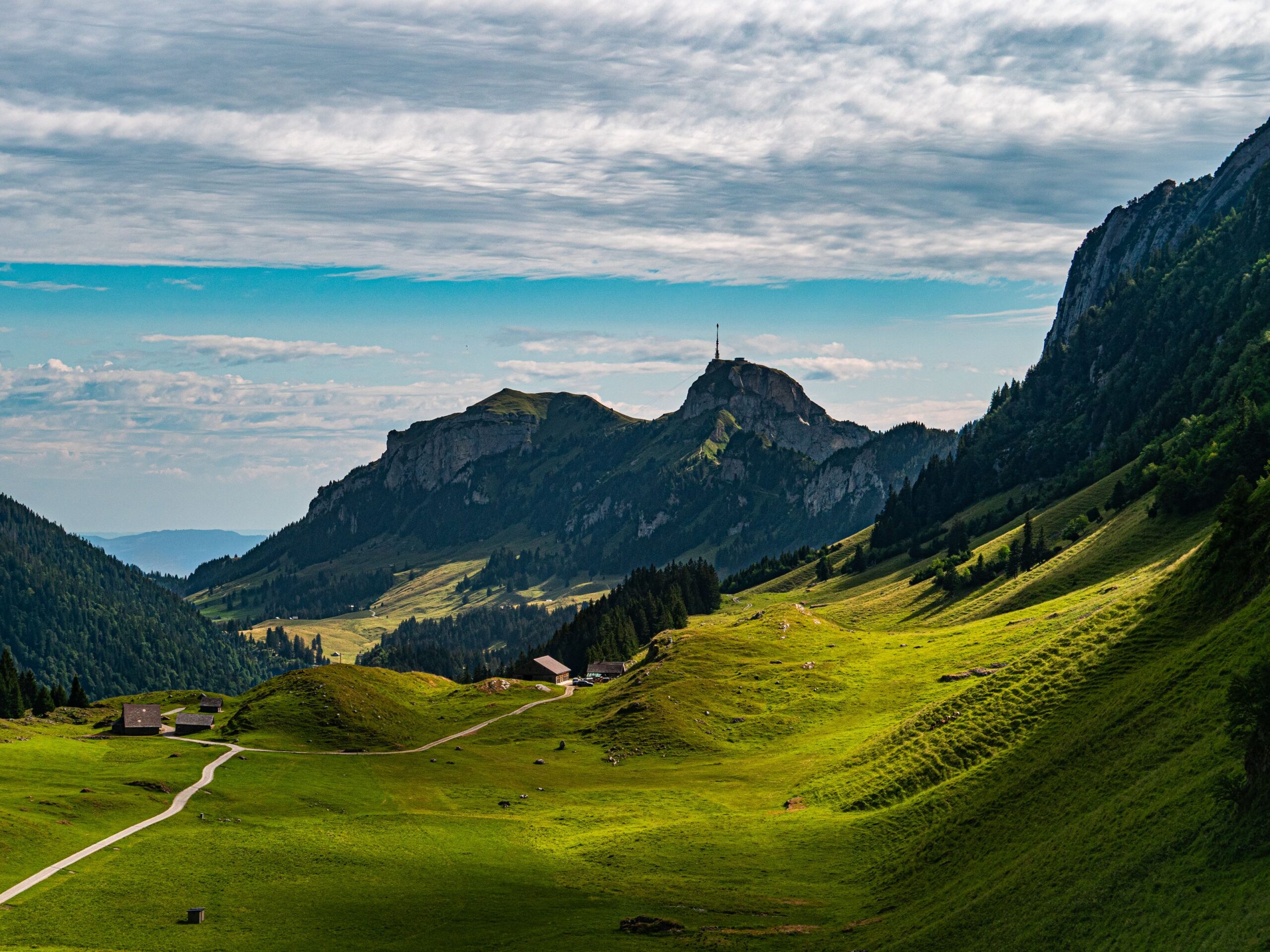スイスの山岳風景